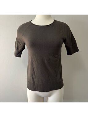 LOFT Olive Short sleeve Crew Neck Sweater Small